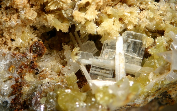 Pyromorphite Cérussite - Mine de la Rouvière - Sainte-Marguerite-Lafigère - Ardèche