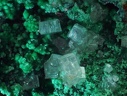 n°112211 - Cérusite sur malachite  - Puechiguier  - Aveyron